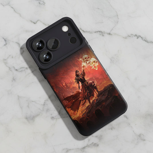 POE2 Infernalist Phone Case | Spellcaster-Themed Art on a Tough Case | Everyday Shockproof Protection | Essential Path of Exile 2 Accessory