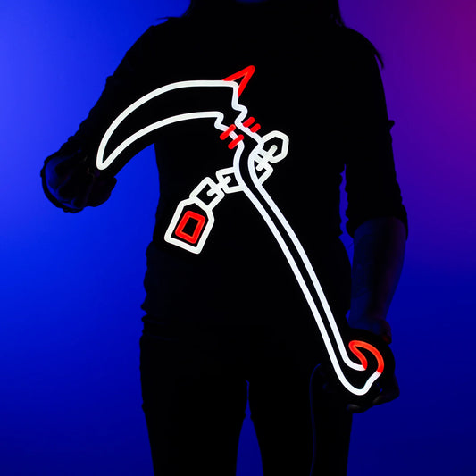 Dragon Warhammer Neon Sign | for Old School RuneScape Fans | Dimmable LED Neon | Gaming Room Decor