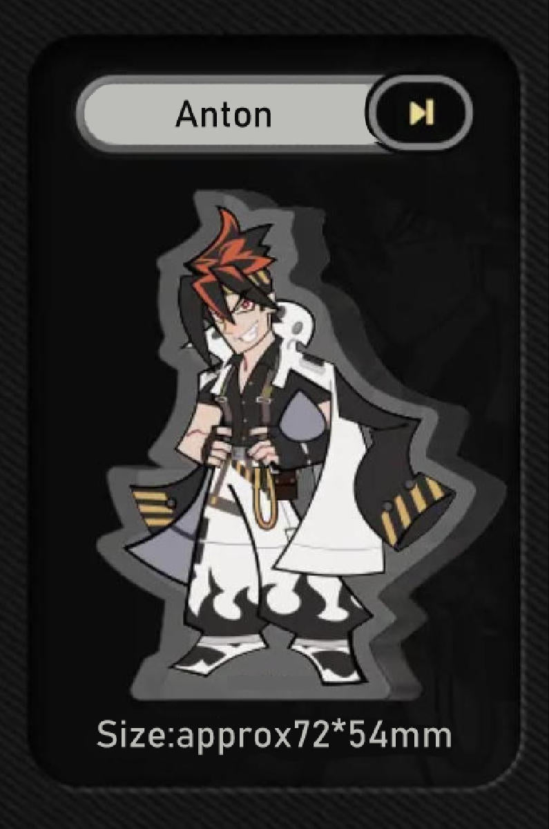 Zenless Zone Zero Anton Chibi Mini Acrylic Standee - approx. 72×54mm