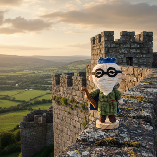 OSRS Wise Old Man Handmade Crochet Doll | Articulated Joints | Collectible Gift