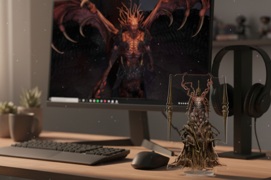 Jamanra The Abomination | Path of Exile 2 Acrylic Standee | High-Res Desktop Figure