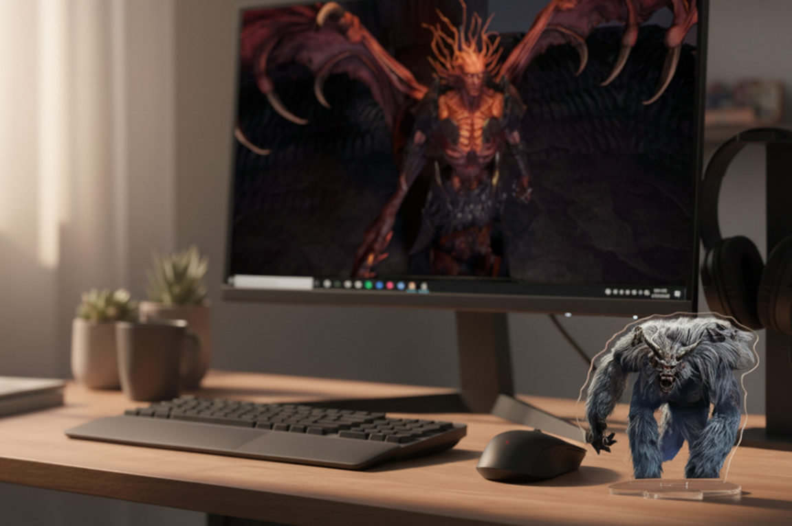 Mighty Silverfist | Path of Exile 2 Acrylic Standee | High-Res Desktop Figure