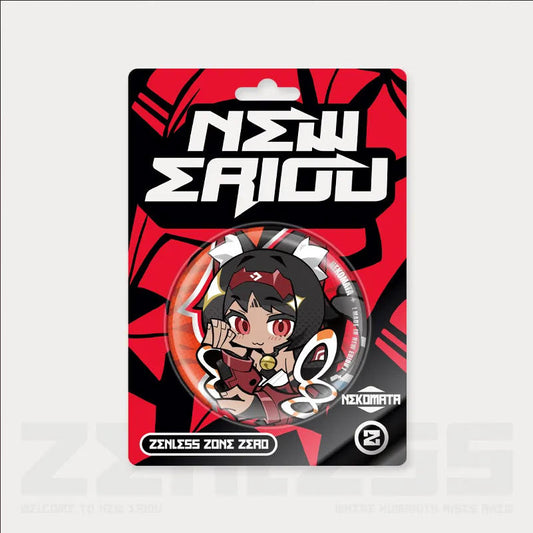 Zenless Zone Zero Nekomiya Mana Chibi Tinplate Pins - New Eridu Series