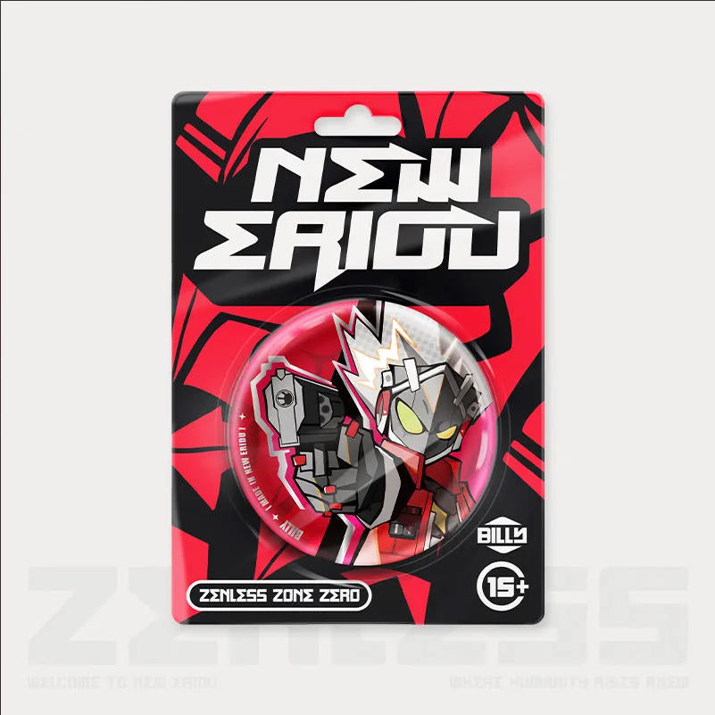 Billy Kid Chibi Pins from Zenless Zone Zero Hare House Series - Collectible Tinplate Pin