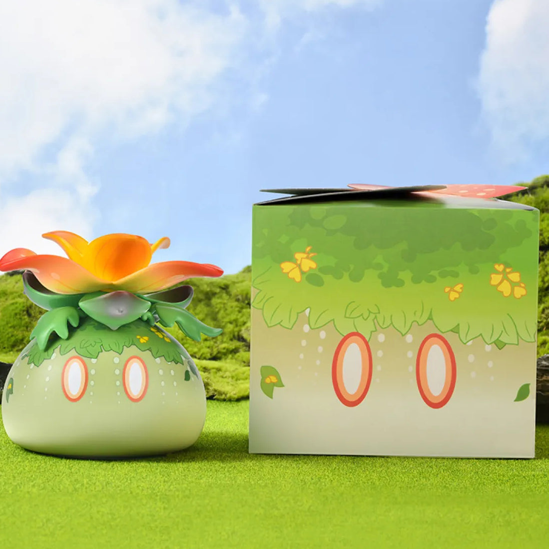 Slime Series: Dendro Slime Music Humidifier, designed for Genshin Impact fans, made from durable PVC, PP, and ABS. A fun and functional game-inspired gift with soothing mist and music.