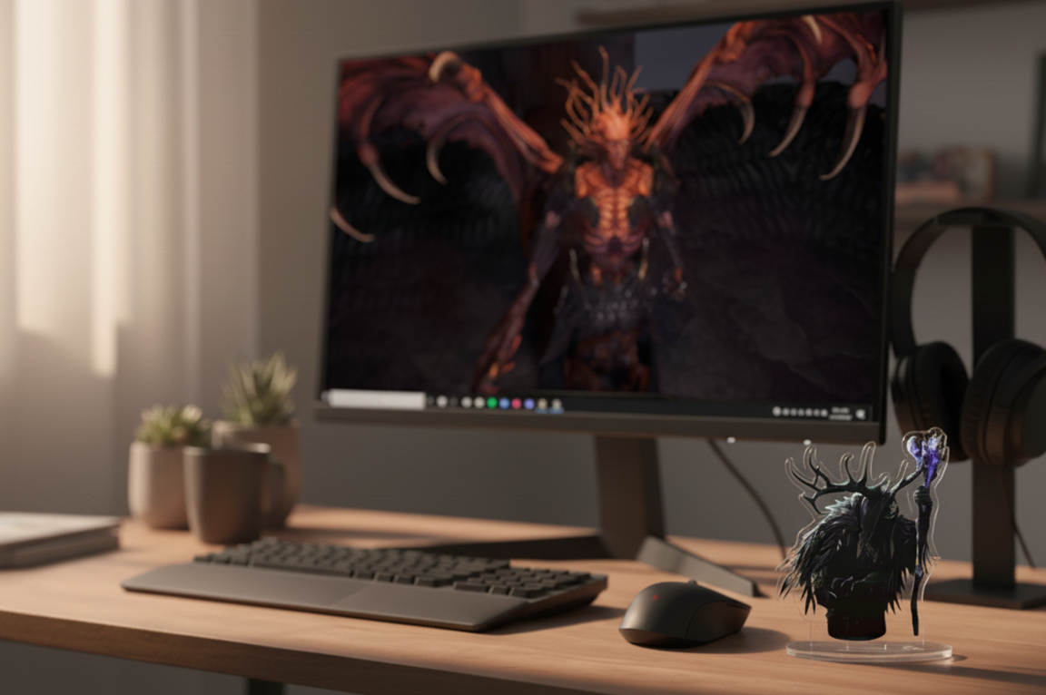 The King in the Mists | Path of Exile 2 Acrylic Standee | High-Res Desktop Figure