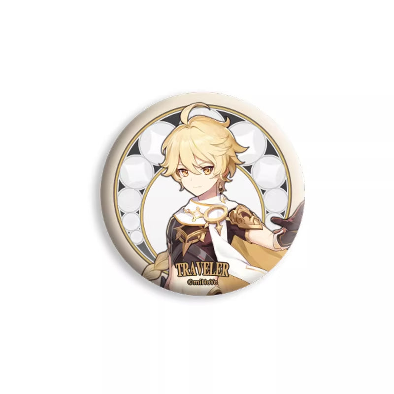 dressed in attire adorned with golden decorations, complemented by a white cloak and gloves, creating an overall look that is delicate and design-oriented.