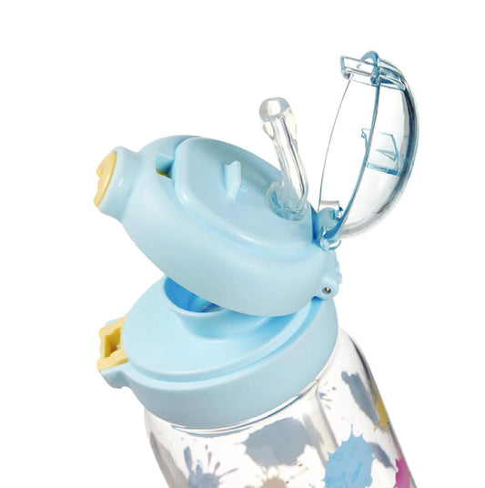 This Genshin Impact Mualani water bottle features a leak-proof, flip-top straw lid made of food-safe Tritan and PP, with a transparent cover to keep the spout clean.