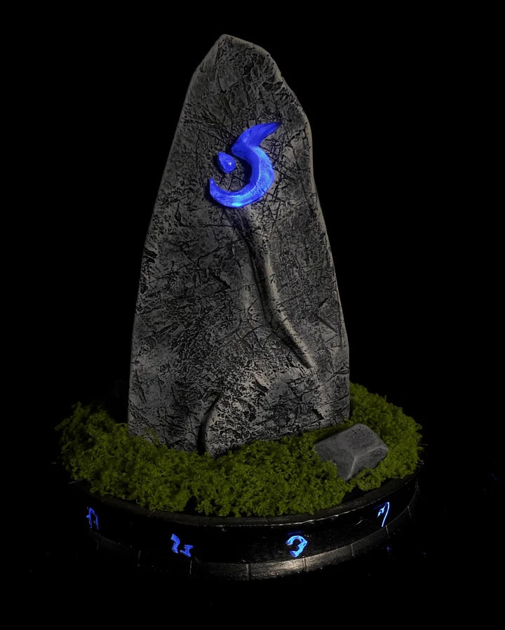 Summoning Stone Statue with Blue Sigil