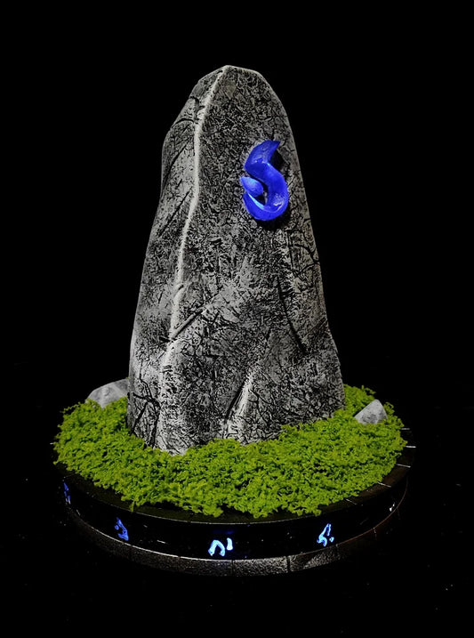 Summoning Stone Statue with Blue Sigil