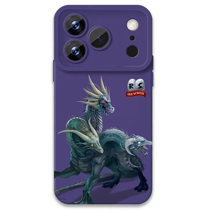 OSRS King Black Dragon Phone Case | 4 Color Options with Classic Boss Art | Protective Durable Cover for Most Phones