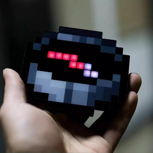 "Real Working" Pixel Compass Keychain | for Minecraft Fans | Functional Direction & Type-C Charging | Minecraft Gamer Gift