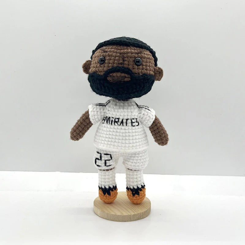 Handmade No. 22 White Shirt Crochet Doll -AR22 Handmade Collectible Gift For Fans & Kids
