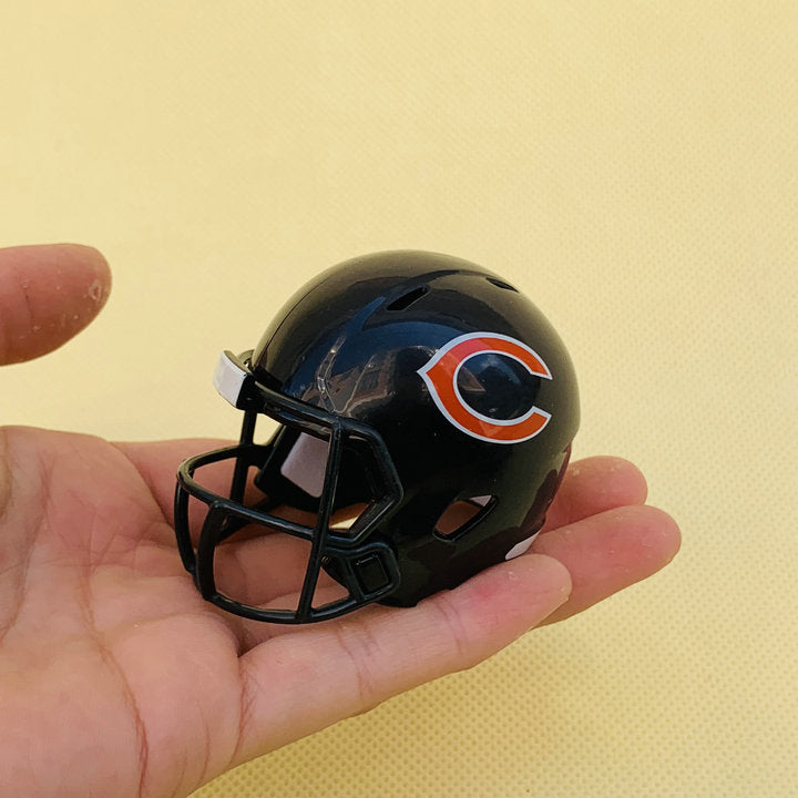 NFL football helmet 1:6 size | Display Case Compatible Scale Replica | Detailed Collector's Showpiece