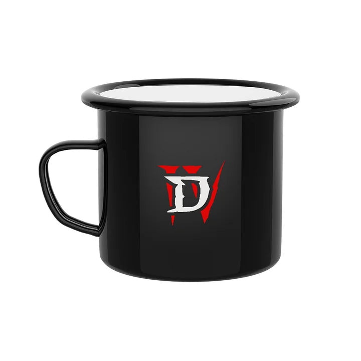 D4 Barbarian Enamel Mug | Enamel Coating | Office & Home Cup | Perfect Gift for Gamers