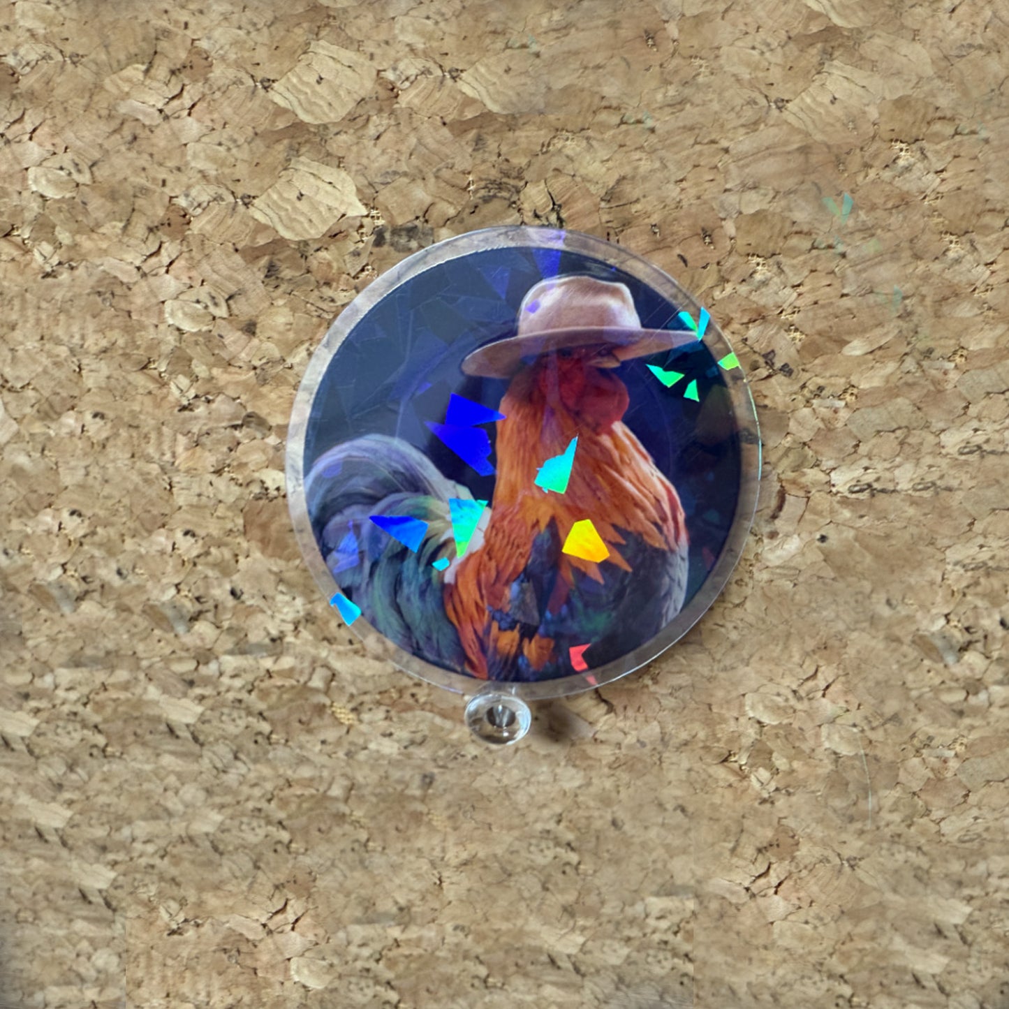 ARC Raiders Scrappy Rooster Sticker(FREE! You Just Pay Shipping) | for ARC Raiders Fans | Broken Glass Holographic Sticker | ARC Raiders Gamer gift