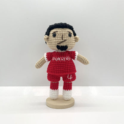 Virgil van Dijk Handmade Crochet Doll | Articulated Joints | Collectible Gift