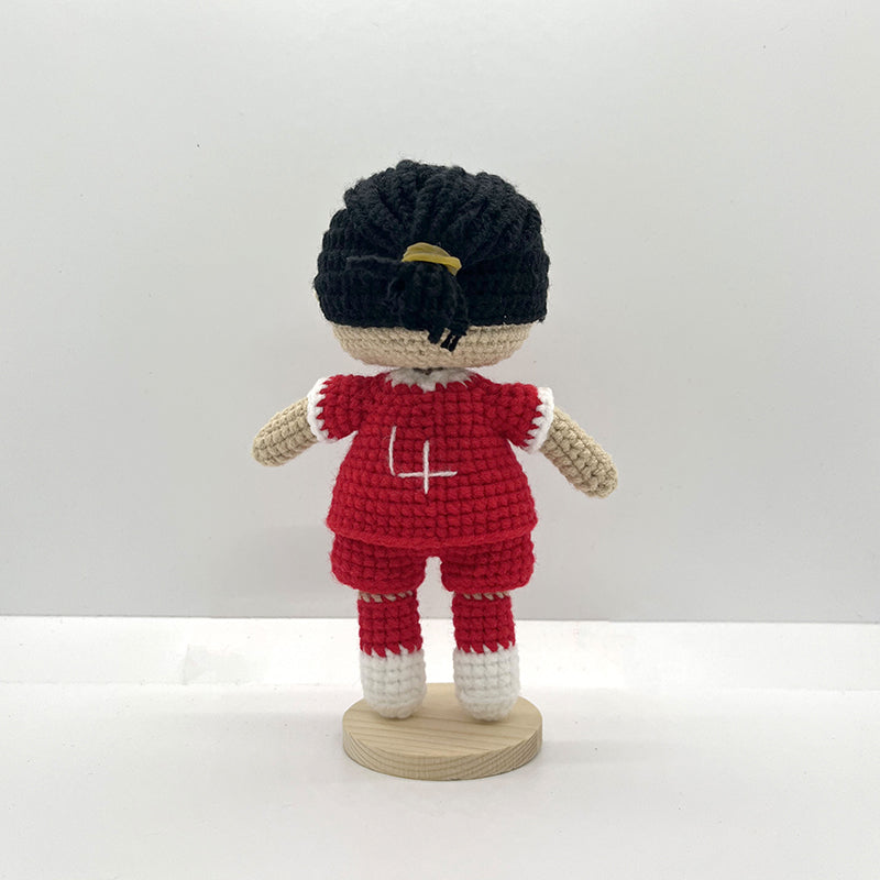 Virgil van Dijk Handmade Crochet Doll | Articulated Joints | Collectible Gift