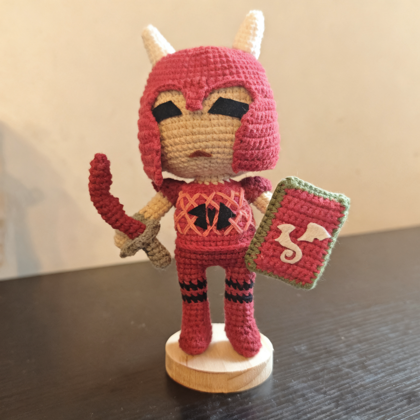 OSRS Dragon Chainbody Handmade Crochet Doll | Articulated Joints | Collectible Gift