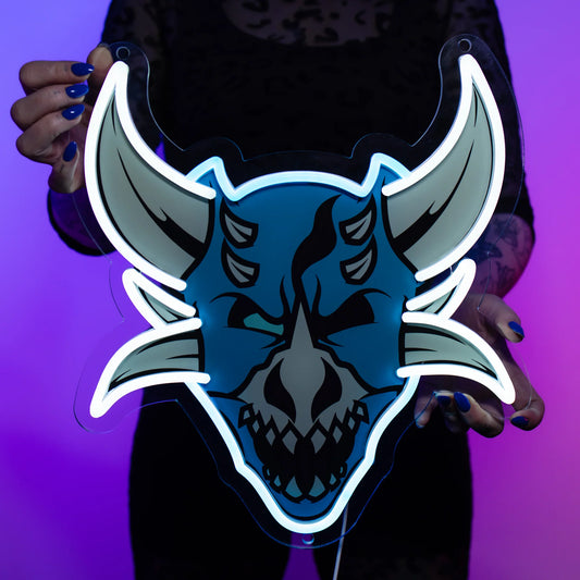 Vorkath Head Neon Sign | for Old School RuneScape Fans | Dimmable LED Neon | Gaming Room Decor