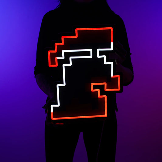 Hardcore Group Ironman Neon Sign | for Old School RuneScape Fans | Dimmable LED Neon | Gaming Room Decor