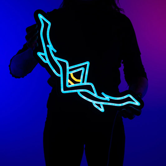 Bow of Faerdhinen (Bowfa) Neon Sign | for Old School RuneScape Fans | Dimmable LED Neon | Gaming Room Decor