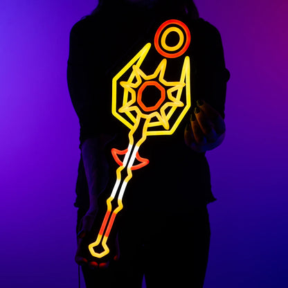 Tumeken's Shadow Neon Sign | for Old School RuneScape Fans | Dimmable LED Neon | Gaming Room Decor