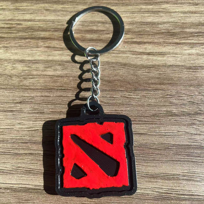 【Free】DOTA2 Logo Keychain(FREE! You Just Pay Shipping)