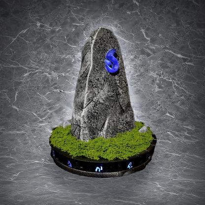 Summoning Stone Statue with Blue Sigil