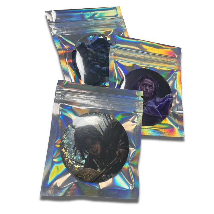 POE2 badge | Amazon | Deadeye | Stormweaver | Laser Reflective Metal Enamel Badges | Cool Collectible for Display