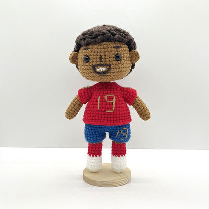 [Genius Boy] Yamal Handmade Crocheted Doll | Commemorative Gift for Spain's Youngest International Player | Collectible Gift for the Next Generation of Players