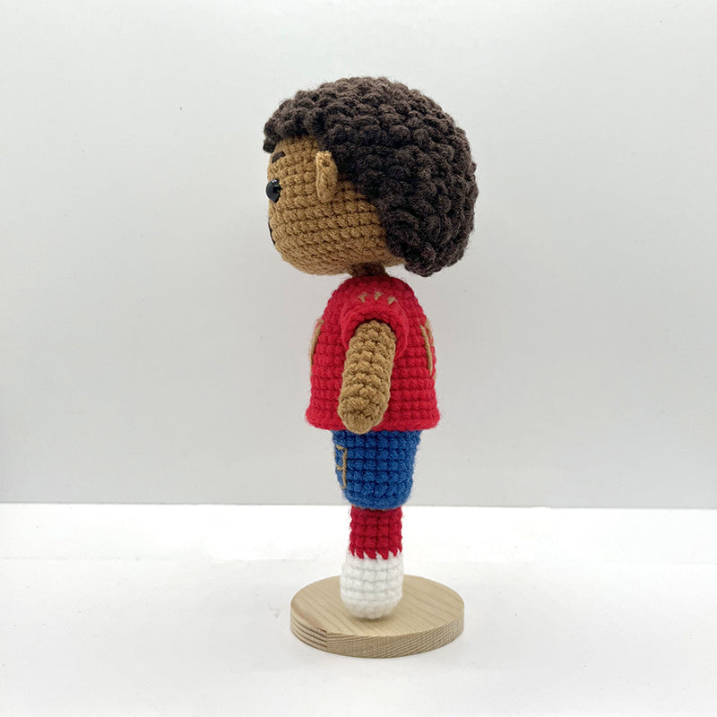 [Genius Boy] Yamal Handmade Crocheted Doll | Commemorative Gift for Spain's Youngest International Player | Collectible Gift for the Next Generation of Players