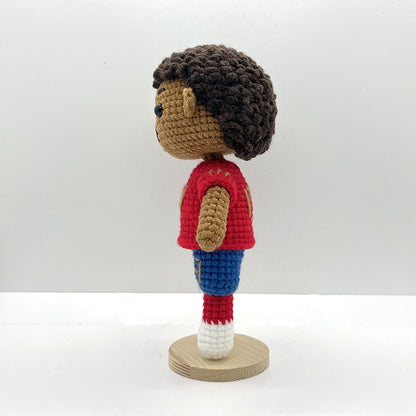 [Genius Boy] Yamal Handmade Crocheted Doll | Commemorative Gift for Spain's Youngest International Player | Collectible Gift for the Next Generation of Players