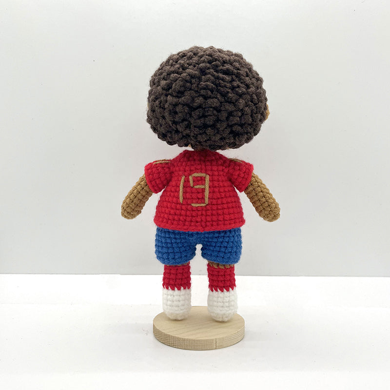 [Genius Boy] Yamal Handmade Crocheted Doll | Commemorative Gift for Spain's Youngest International Player | Collectible Gift for the Next Generation of Players