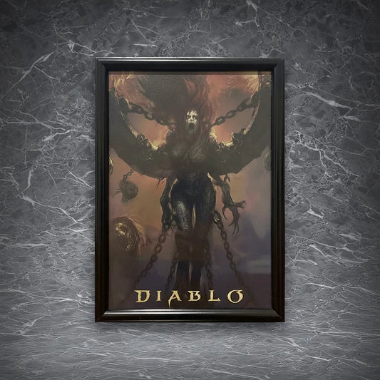 D4 Andariel Picture Frame | High-Quality Frame with Official Artwork | For Wall Display & Home Decor | A Must-Have Diablo Collectible Memorabilia