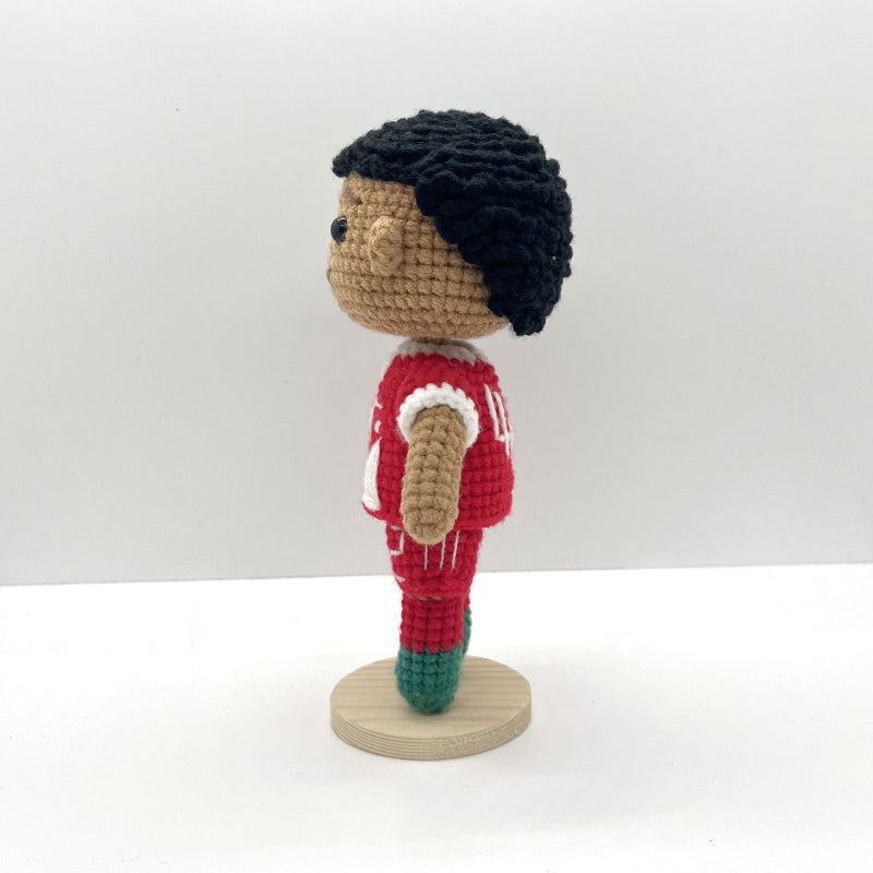 Jamal Musiala Handmade Crochet Doll | Articulated Joints | Collectible Gift