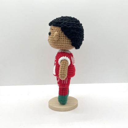 Jamal Musiala Handmade Crochet Doll | Articulated Joints | Collectible Gift