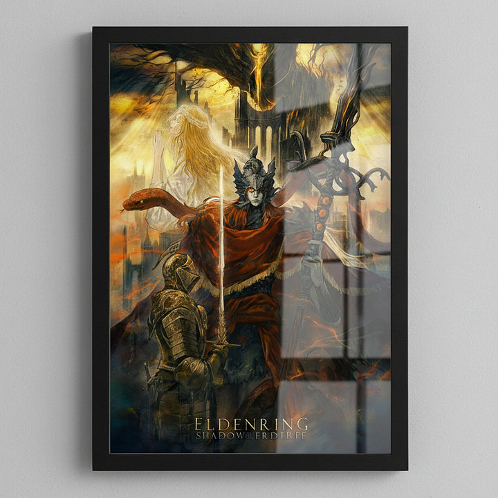 Elden Ring picture frame | Legendary Confrontation with Malenia, Blade of Miquella | Stylish Home & Office Decor | The Ultimate Gift for Elden Ring Fans