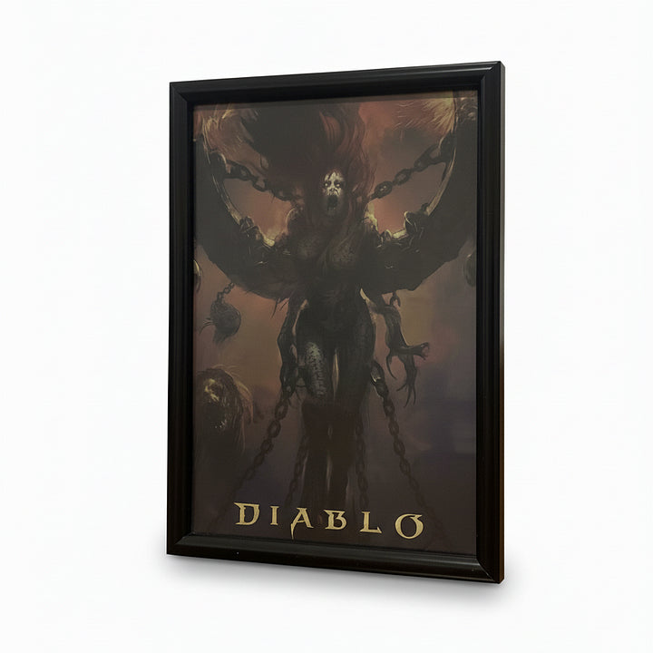 D4 Andariel Picture Frame | High-Quality Frame with Official Artwork | For Wall Display & Home Decor | A Must-Have Diablo Collectible Memorabilia