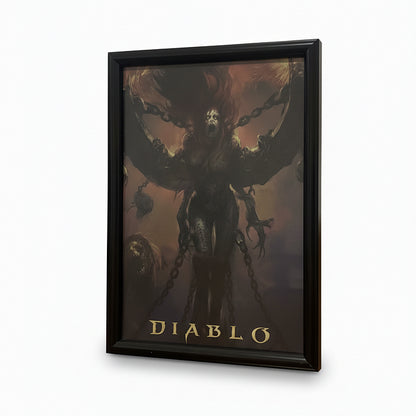 D4 Andariel Picture Frame | High-Quality Frame with Official Artwork | For Wall Display & Home Decor | A Must-Have Diablo Collectible Memorabilia