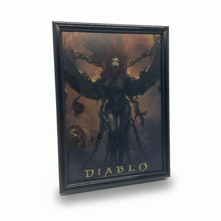 D4 Andariel Picture Frame | High-Quality Frame with Official Artwork | For Wall Display & Home Decor | A Must-Have Diablo Collectible Memorabilia