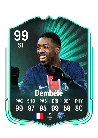 Dembélé customized football cards