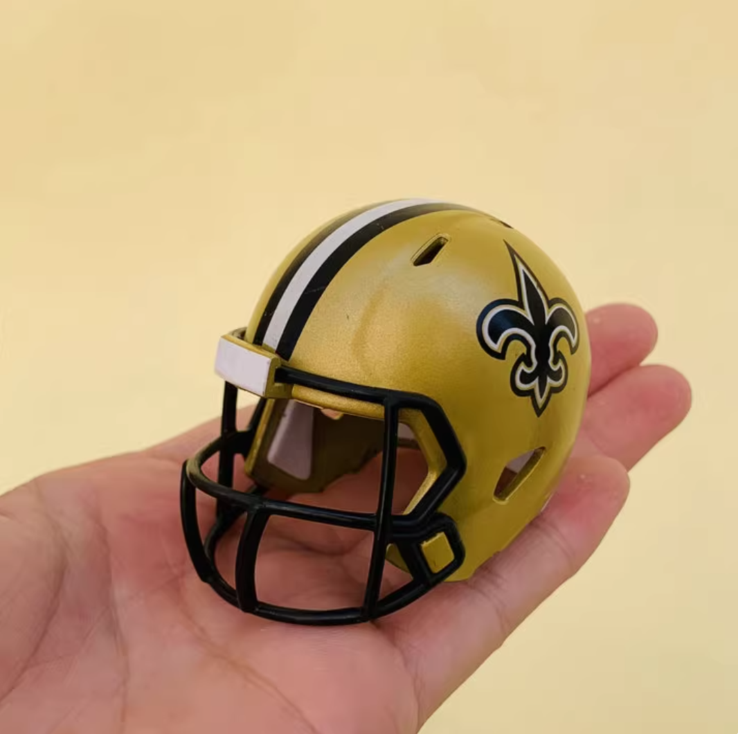 NFL football helmet 1:6 size | Display Case Compatible Scale Replica | Detailed Collector's Showpiece