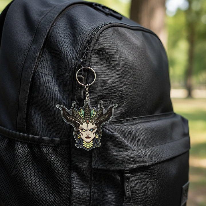 D4 Lilith Keyring | Exquisite Acrylic Keychain | For Keys & Bag Decoration | Iconic Diablo Fan Collectible