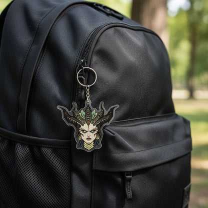 D4 Lilith Keyring | Exquisite Acrylic Keychain | For Keys & Bag Decoration | Iconic Diablo Fan Collectible