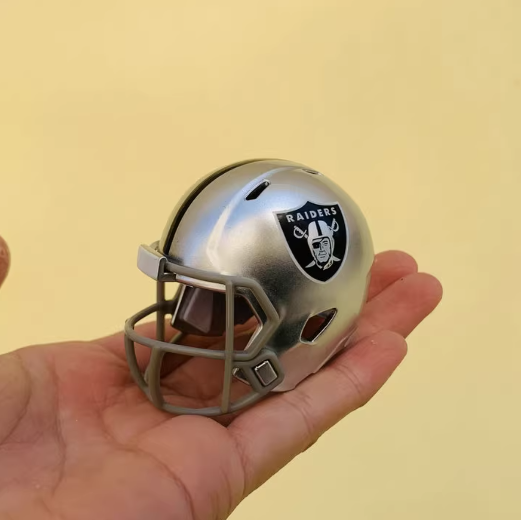 NFL football helmet 1:6 size | Display Case Compatible Scale Replica | Detailed Collector's Showpiece