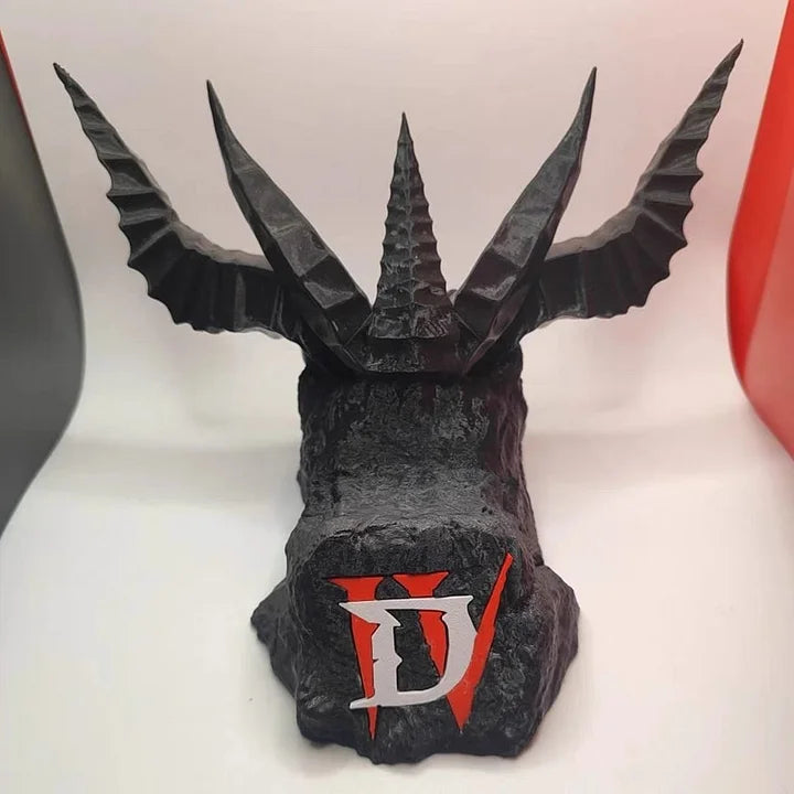 [Dark Sacred Artifact] Lilith Themed Controller Stand | Multi-Platform Compatible with PS5, Xbox, and PC | Devil's Horn Design for an Aesthetic Desktop Gear