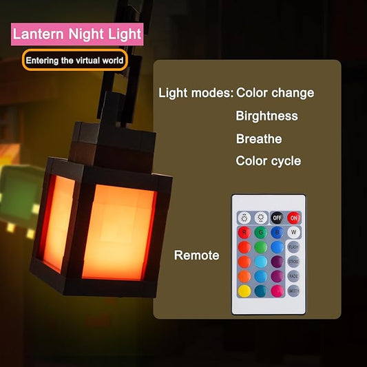 Light Up Your Base Pixel Lantern Wall Lamp