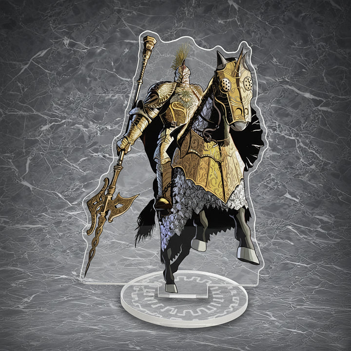 Elden Ring Tree Sentinel acrylic standee | Golden Knight Figure Desk Display | FromSoftware Collection Decor | Premium Game Merchandise