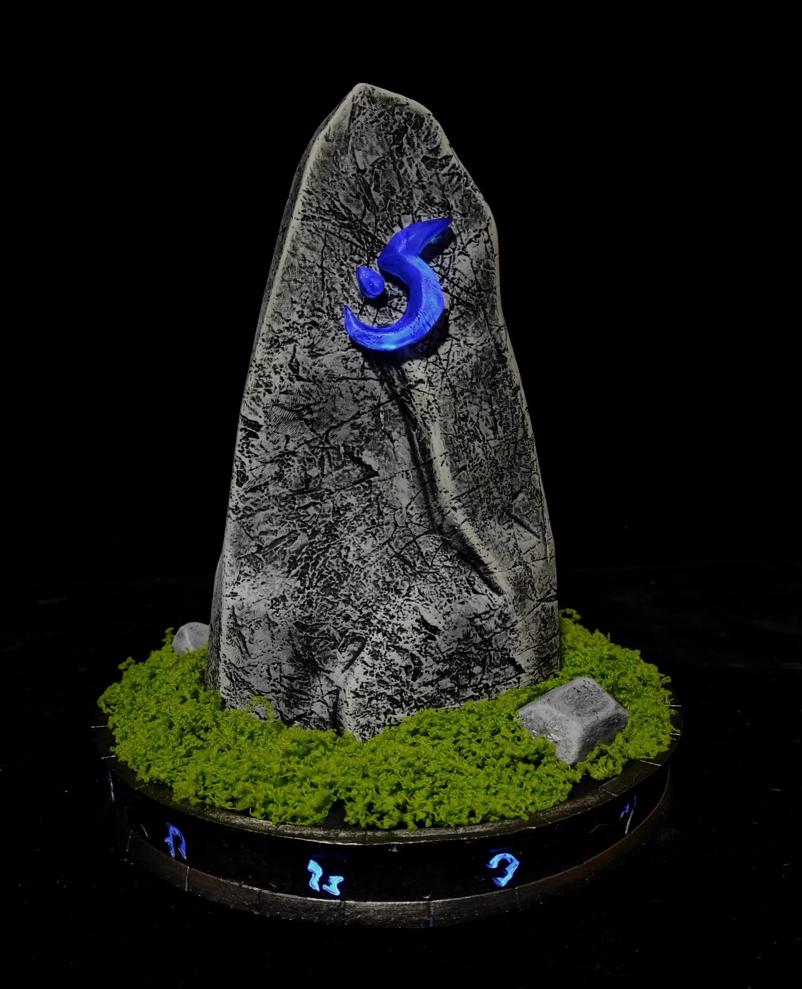 Summoning Stone Statue with Blue Sigil